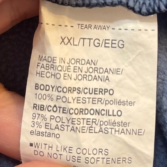 Men's Under Armour Blue 1/2 Zip Fleece Size XXL - Picture 5 of 5